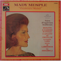 Mady Mesplé / Orchestre National De L'Opéra De Paris / Gianfranco Masini L'Art De La Coloratura Volume 2 : Airs D'Opéras Italiens Vinyl LP USED