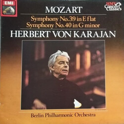 Wolfgang Amadeus Mozart / Herbert von Karajan / Berliner Philharmoniker Symphony No.39 In E Flat / Symphony No.40 In G Minor Vinyl LP USED