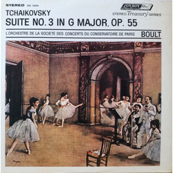 Pyotr Ilyich Tchaikovsky / Orchestre De La Société Des Concerts Du Conservatoire / Sir Adrian Boult Suite No. 3 In G Major Opus. 55 Vinyl LP USED