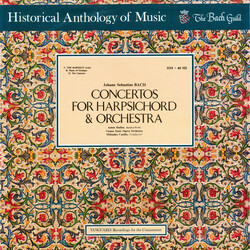 Johann Sebastian Bach / Orchester Der Wiener Staatsoper / Miltiades Caridis / Anton Heiller Concertos for Harpsichord and Orchestra Vinyl LP USED
