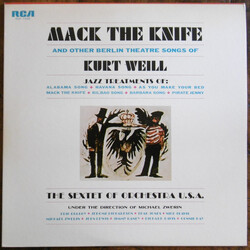 The Sextet Of Orchestra U.S.A. / Mike Zwerin Mack The Knife And Other Berlin Theatre Songs Of Kurt Weill Vinyl LP USED