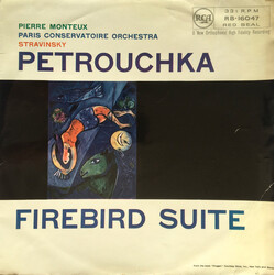 Pierre Monteux / Orchestre De La Société Des Concerts Du Conservatoire / Igor Stravinsky / Julius Katchen Petrouchka / Firebird Suite Vinyl LP USED