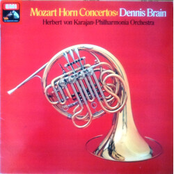 Wolfgang Amadeus Mozart / Dennis Brain / Philharmonia Orchestra / Herbert von Karajan Horn Concertos Vinyl LP USED