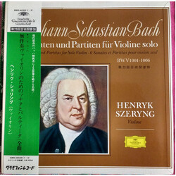 Johann Sebastian Bach / Henryk Szeryng 6 Sonaten Und Partiten Für Violine Solo, BWV 1001-1006 Vinyl 3 LP Box Set USED