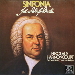 Johann Sebastian Bach / Nikolaus Harnoncourt / Concentus Musicus Wien Sinfonia Vinyl LP USED