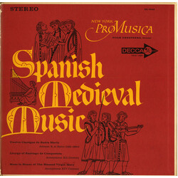 New York Pro Musica / Alfonso X El Sabio Spanish Medieval Music Vinyl LP USED