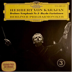 Johannes Brahms / Herbert von Karajan / Berliner Philharmoniker Symphonie Nr. 3 • Haydn-Variationen Vinyl LP USED