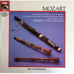 Wolfgang Amadeus Mozart / Berliner Philharmoniker / Herbert von Karajan 3 Concertos For Wind Instruments And Orchestra Vinyl LP USED