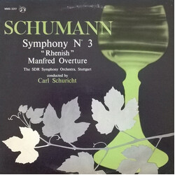 Robert Schumann / Sinfonie-Orchester Des Süddeutschen Rundfunks / Carl Schuricht Symphony No. 3 "Rhenish" / Manfred Overture Vinyl LP USED