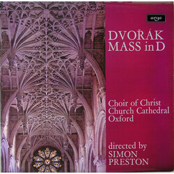 Antonín Dvořák / The Choir Of Christ Church Cathedral / Simon Preston Mass In D Vinyl LP USED