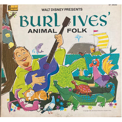 Burl Ives Walt Disney Presents Burl Ives' Animal Folk Vinyl LP USED