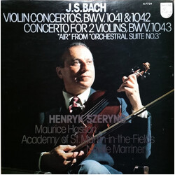 Johann Sebastian Bach / The Academy Of St. Martin-in-the-Fields / Sir Neville Marriner / Maurice Hasson / Henryk Szeryng Violin Concertos,BWV.1041 & 1