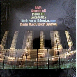 Maurice Ravel / Sergei Prokofiev / Nicole Henriot-Schweitzer / Charles Munch / Boston Symphony Orchestra Concerto In G / Concerto No. 2 Vinyl LP USED