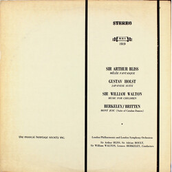 The London Philharmonic Orchestra / The London Symphony Orchestra Sir Arthur Bliss, Mêlée Fantasque; Gustav Holst, Japanese Suite; Sir William Walton,