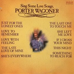 Porter Wagoner Sing Some Love Songs, Porter Wagoner Vinyl LP USED