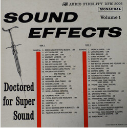 No Artist Sound Effects Volume 1 Vinyl LP USED