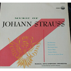 Musical Arts Symphony Orchestra Of New York / Leonard Sorkin Music Of Johann Strauss Vinyl LP USED