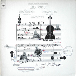 Elliott Carter / Juilliard String Quartet String Quartet No. 3 / String Quartet No. 2 Vinyl LP USED