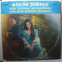 Alicia Juarez Mis Últimas Grabaciones Con José Alfredo Jiménez Vinyl LP USED