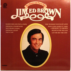 Jim Ed Brown Bar-Rooms And Pop-A-Tops Vinyl LP USED