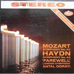 Wolfgang Amadeus Mozart / Joseph Haydn / Antal Dorati / The London Symphony Orchestra Symphony No. 40 · Symphony No. 45 "Farewell" Vinyl LP USED