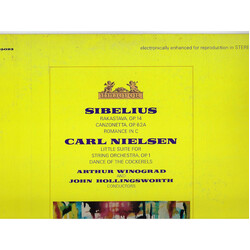 Jean Sibelius / Carl Nielsen / Arthur Winograd / John Hollingsworth Sibelius • Carl Nielsen Vinyl LP USED