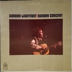 Gordon Lightfoot Sunday Concert Vinyl LP USED