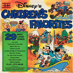 Larry Groce / The Disneyland Children's Sing-Along Chorus Disney's Children's Favorites Volume II Vinyl LP USED