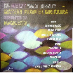 Tutti Camarata 33 Great Walt Disney Motion Picture Melodies Vinyl LP USED