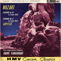 Wolfgang Amadeus Mozart / Orchestre De La Société Des Concerts Du Conservatoire / André Vandernoot Symphony No. 40 In G Minor K550 / Symphony No. 41 I