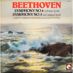 Ludwig van Beethoven / The London Symphony Orchestra / Wyn Morris Symphony No.4 In B Flat, Op.60 / Symphony No.5 In C Minor, Op.67 Vinyl LP USED