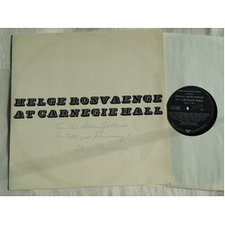 Helge Roswaenge Helge Rosvaenge At Carnegie Hall April 17, 1963 Vinyl LP USED