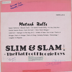 Slim & Slam Matzoh Balls Vinyl LP USED