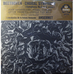 Ludwig Van Beethoven / L'Orchestre De La Suisse Romande / Ernest Ansermet Choral Symphony (Symphony No.9 In D Minor) Vinyl LP USED