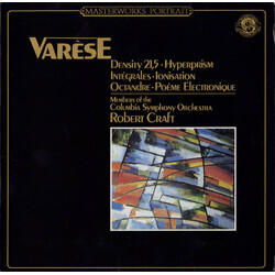 Edgard Varèse / Robert Craft / Columbia Symphony Orchestra Density 21,5 / Hyperprism / Intégrales / Ionisation / Octandre / Poème Électronique Vinyl L