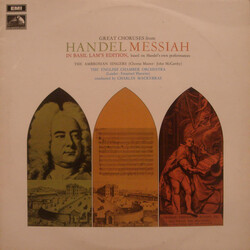 Georg Friedrich Händel / The Ambrosian Singers / English Chamber Orchestra / Sir Charles Mackerras Great Choruses From Handel's Messiah Vinyl LP USED