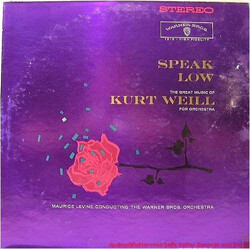 Kurt Weill / The Warner Brothers Orchestra / Maurice Levine Speak Low, The Great Music Of Kurt Weill For Orchestra Vinyl LP USED