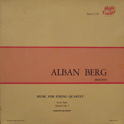 Quatuor Parrenin / Alban Berg Music For String Quartet - Lyric Suite / Quartet Op. 3 Vinyl LP USED