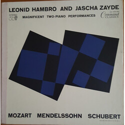 Leonid Hambro / Jascha Zayde Mozart Piano Sonata In F For Four Hands K.497 Vinyl LP USED