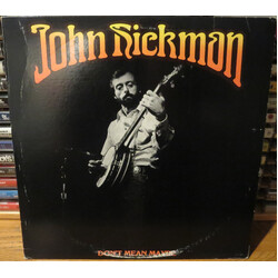 John Hickman Don't Mean Maybe Vinyl LP USED