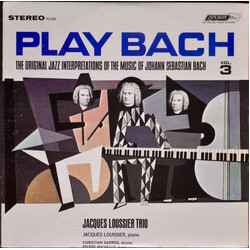 Jacques Loussier Trio Play Bach Vol. 3 Vinyl LP USED