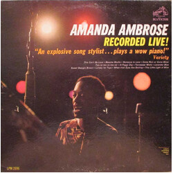 Amanda Ambrose Amanda Ambrose Recorded Live! Vinyl LP USED