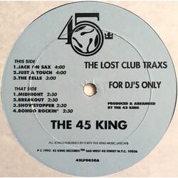 The 45 King The Lost Club Traxs Vinyl LP USED