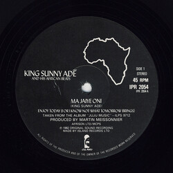 King Sunny Ade & His African Beats Ma Jaiye Oni Vinyl USED