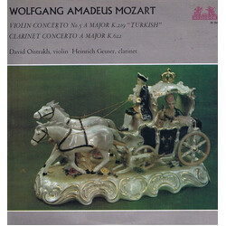 Wolfgang Amadeus Mozart / David Oistrach / Heinrich Geuser Violin Concerto No.5 A Major K.219 "Turkish" / Clarinet Concerto A Major K.622 Vinyl LP USE