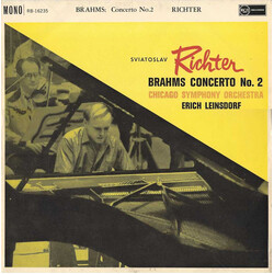 Johannes Brahms / Sviatoslav Richter / The Chicago Symphony Orchestra / Erich Leinsdorf Concerto No. 2 Vinyl LP USED