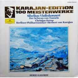 Berliner Philharmoniker / Herbert von Karajan Karajan-Edition 100 Meisterwerke - Sibelius: Violinkonzert · Der Schwan von Tuonela Vinyl LP USED