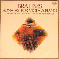 Johannes Brahms / Josef Koďousek / Jan Novotný Sonatas For Viola & Piano Vinyl LP USED