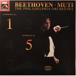 Ludwig van Beethoven / The Philadelphia Orchestra / Riccardo Muti Sinfonie Nr. 5, C-Moll, Op. 67 / Sinfonie Nr. 1, C-Dur, Op. 21 Vinyl LP USED