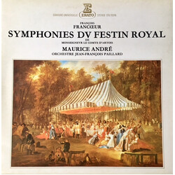 François Francœur Symphonies Du Festin Royal Vinyl LP USED